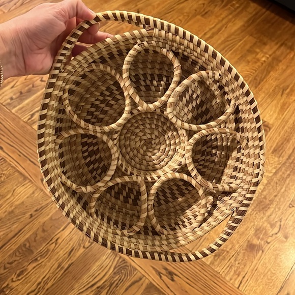 VINTAGE RATTAN DRINKWEAR TRAY - Picture 4 of 13